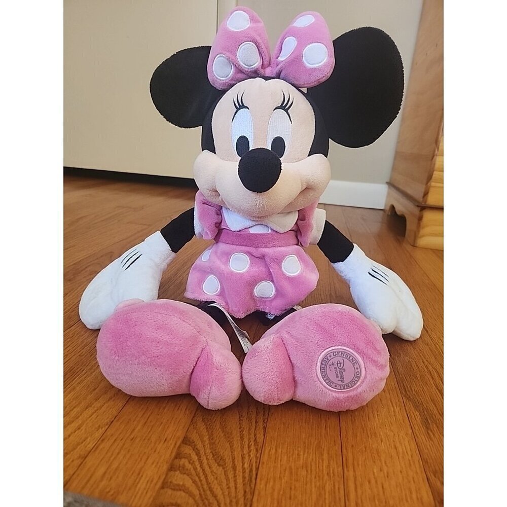 Disney Store Original, Authentic Minnie Mouse Pink Plush Toy 20"